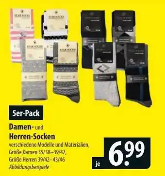 Famila Nord Ost 5er-Pack Damen- und Herren-Socken Angebot