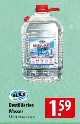 Famila Nord Ost Destilliertes Wasser Angebot