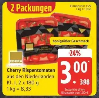 Edeka Cherry-Rispentomaten Angebot