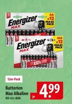 Famila Nord Ost Batterien Max Alkaline Angebot