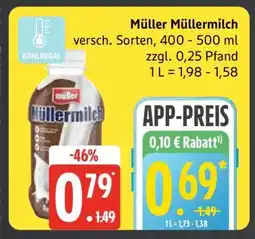 Edeka MÜLLER Müllermilch Angebot