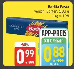 Edeka Barilla Pasta Angebot