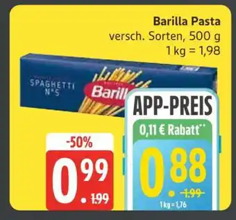 Edeka Barilla Pasta Angebot