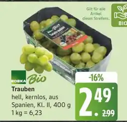 Edeka EDEKA Bio Trauben Angebot