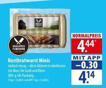 Famila Nord Ost Rostbratwurst Minis Angebot