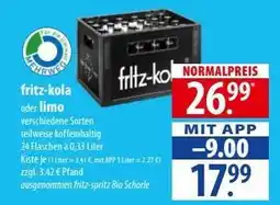 Famila Nord Ost Fritz-Kola oder Limo Angebot