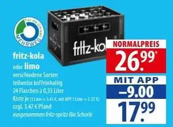 Famila Nord Ost Fritz-Kola oder Limo Angebot