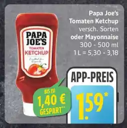 Edeka Papa Joe’s Tomaten Ketchup Angebot