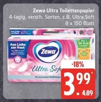 Edeka Zewa Ultra Toilettenpapier Angebot