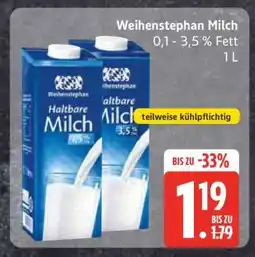 Edeka Weihenstephan Milch Angebot