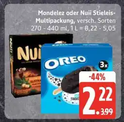 Edeka Mondelez oder Nuii Stieleis-Multipackung Angebot