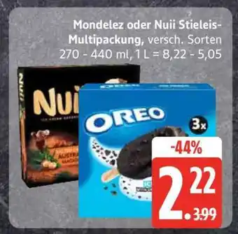 Edeka Mondelez oder Nuii Stieleis-Multipackung Angebot