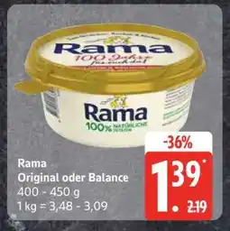 Edeka Rama Original oder Balance Angebot