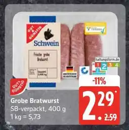Edeka Grobe Bratwurst Angebot