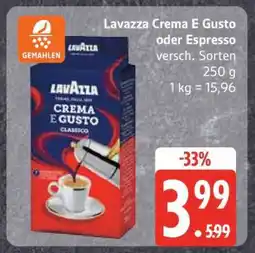 Edeka Lavazza Crema E Gusto oder Espresso Angebot