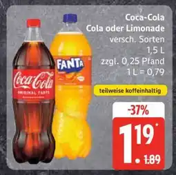 Edeka Coca-Cola oder Limonade Angebot