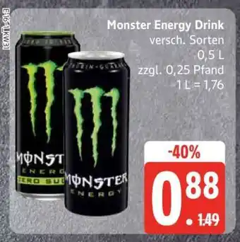 Edeka Monster energy drink Angebot
