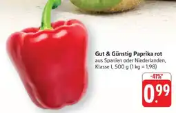 Edeka Gut & Günstig Paprika rot Angebot