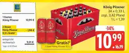 Edeka König Pilsener Angebot