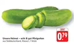 Edeka Unsere Heimat – echt & gut Minigurken Angebot