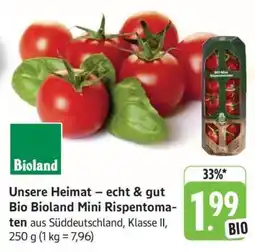Edeka Bio Bioland Mini Rispentomaten Angebot