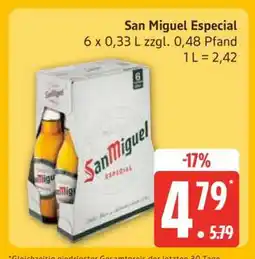 Edeka San Miguel Especial Angebot