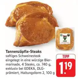 Edeka Tannenzäpfle-Steaks Angebot
