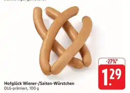 Edeka Hofglück Wiener-/Saiten-Würstchen Angebot