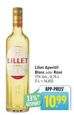 Edeka Lillet Aperitif Blanc oder Rosé Angebot