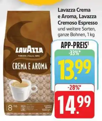 Edeka Lavazza Crema e Aroma, Lavazza Cremoso Espresso Angebot