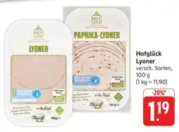 Edeka Hofglück Lyoner Angebot