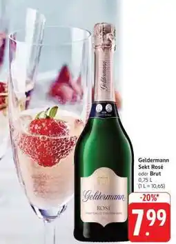 Edeka Geldermann Sekt Rosé oder Brut Angebot