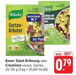 Edeka Knorr Salat Krönung oder Croutinos Angebot