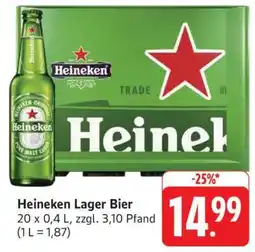 Edeka Heineken Lager Bier Angebot