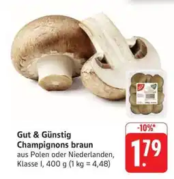 Edeka Gut & Günstig Champignons braun Angebot