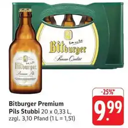 Edeka Bitburger Premium Pils Stubbi Angebot