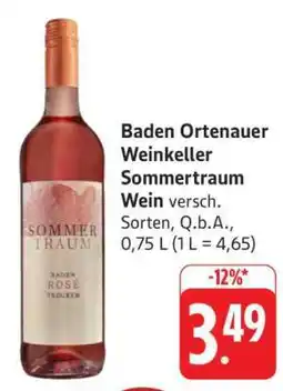 Edeka Baden Ortenauer Weinkeller Sommertraum Wein Angebot