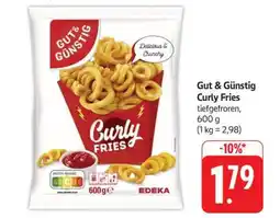 Edeka Gut & Günstig Curly Fries Angebot