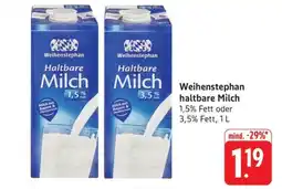 Edeka Weihenstephan Haltbare Milch Angebot