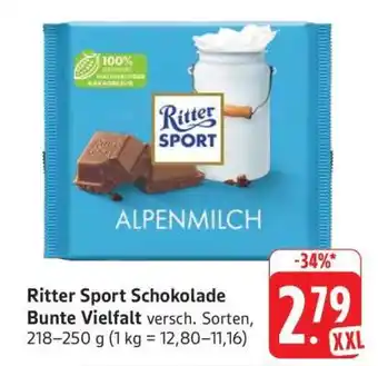 Edeka Ritter Sport Schokolade Bunte Vielfalt Angebot