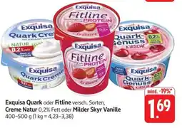 Edeka Exquisa Quark oder Fitline Angebot