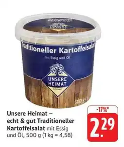 Edeka Unsere Heimat – echt & gut traditioneller Kartoffelsalat Angebot