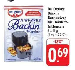 Edeka Dr. Oetker Backin Backpulver für Heißluftfritteusen Angebot