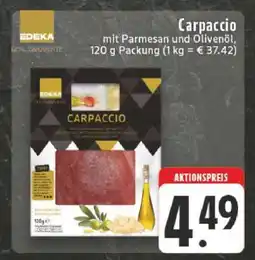Edeka Carpaccio mit Parmesan und Olivenöl Angebot