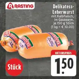 Edeka Delikatess- Leberwurst Angebot