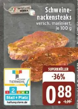 Edeka Schweinenackensteaks Angebot