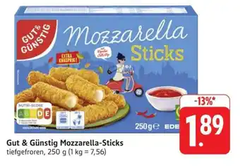 Edeka Gut&Günstig Mozzarella- Sticks Angebot