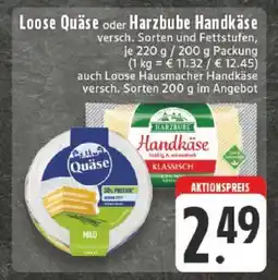 Edeka Loose Quäse oder Harzbube Handkäse Angebot
