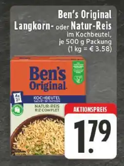 Edeka Ben's Original Langkorn- oder Natur-Reis Angebot