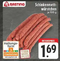 Edeka Rasting Schinkenmettwürstchen Angebot